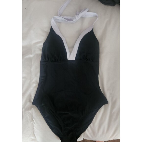 *NWT* Cupshe One-Piece Tummy Control Contouring Halter Bathing Suit- Size L - Picture 10 of 14